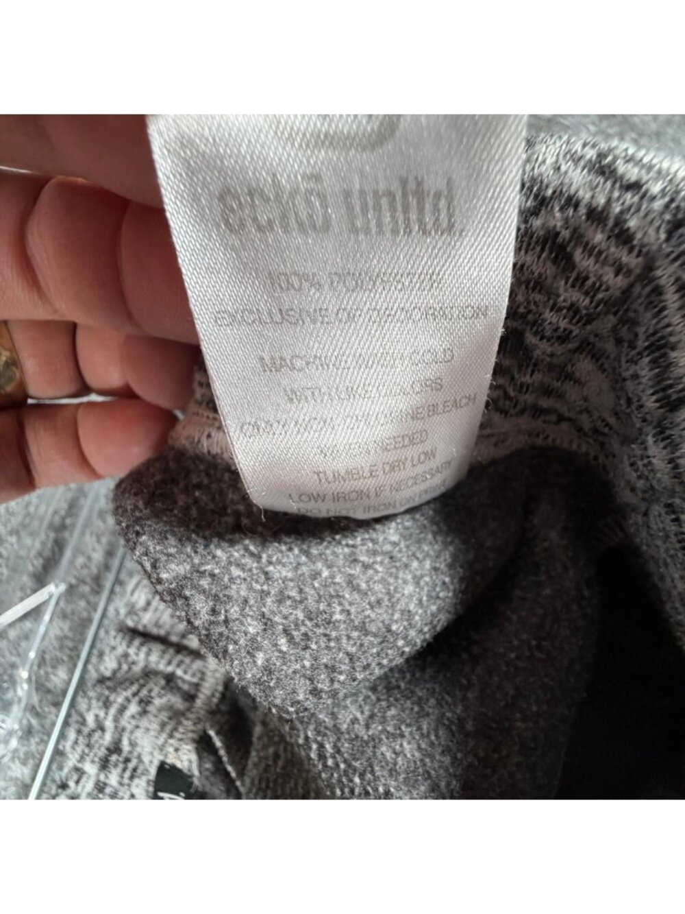 Ecko Unltd. Sweatpants Mens L Heather Gray Fleece Sports Activewear Tapered Leg - Picture 10 of 15